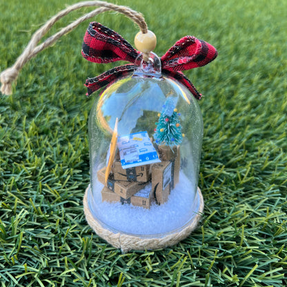 Here Comes Amazon Miniature Christmas Ornament