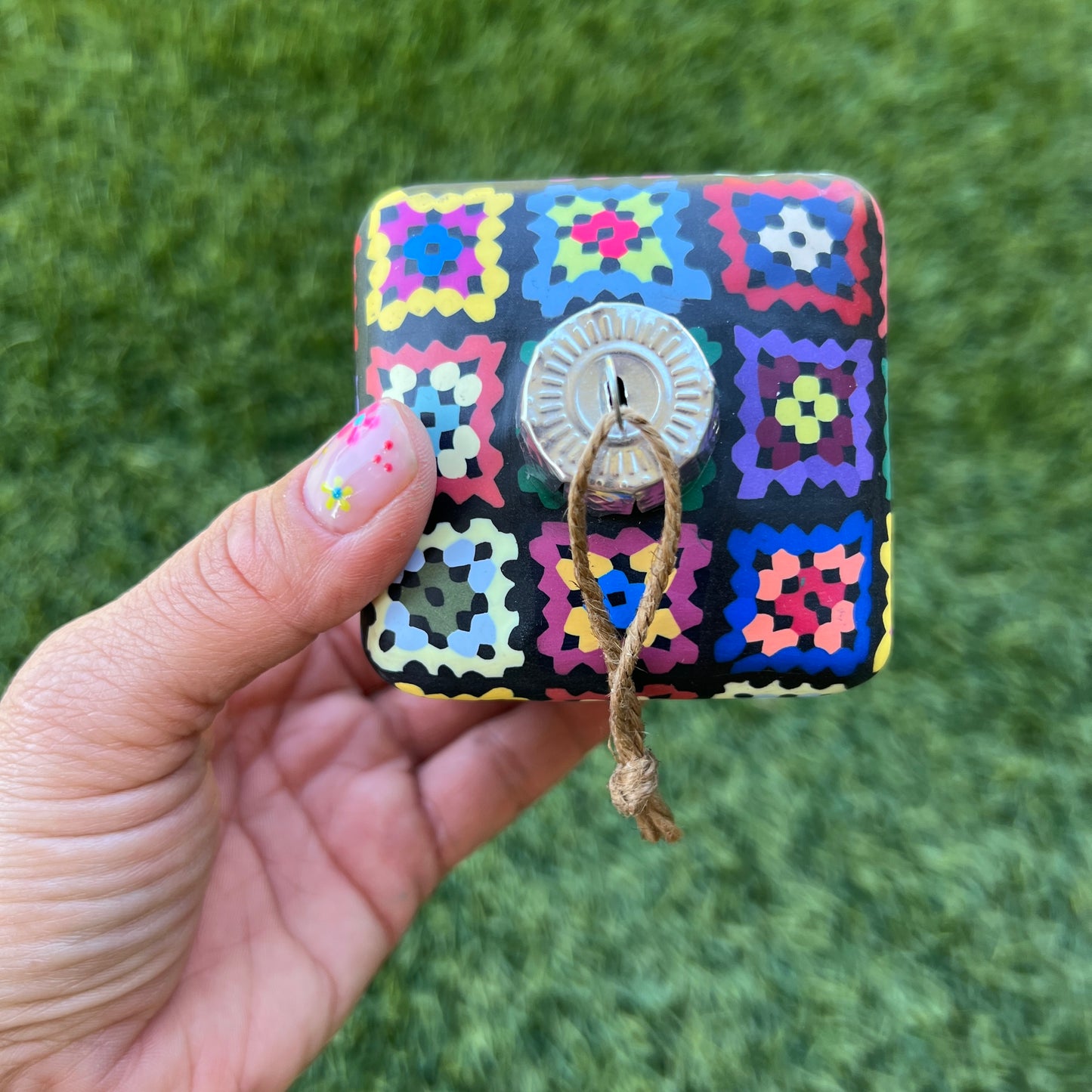 Granny Square Crochet Christmas Ornament