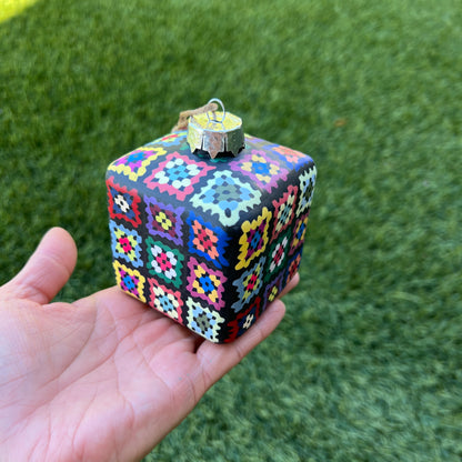 Granny Square Crochet Christmas Ornament