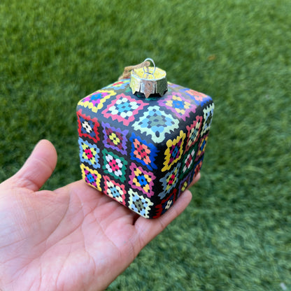 Granny Square Crochet Christmas Ornament