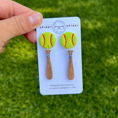 Opening Day Baseball & Softball Earrings