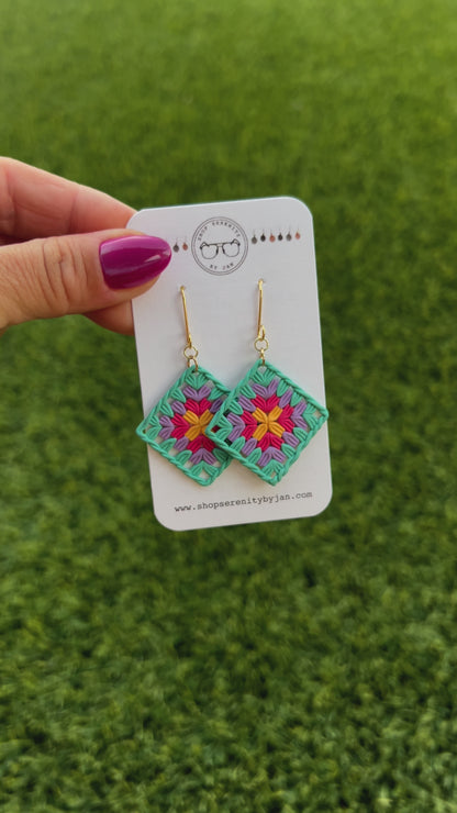 Granny Square Dangle