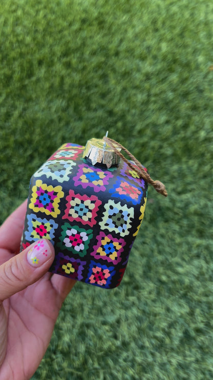 Granny Square Crochet Christmas Ornament