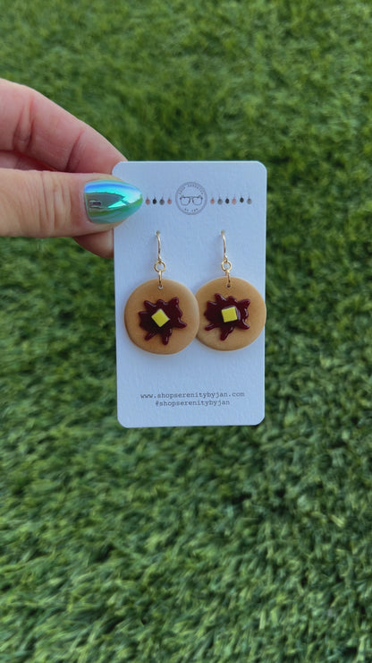 Gilmore Girls Pancake Earrings