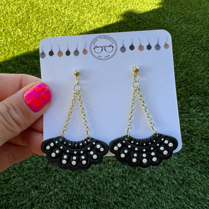 Ruth Bader Ginsburg Inspired Earrings