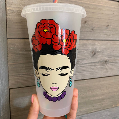 Frida Kahlo Reusable Starbucks Cold Cup