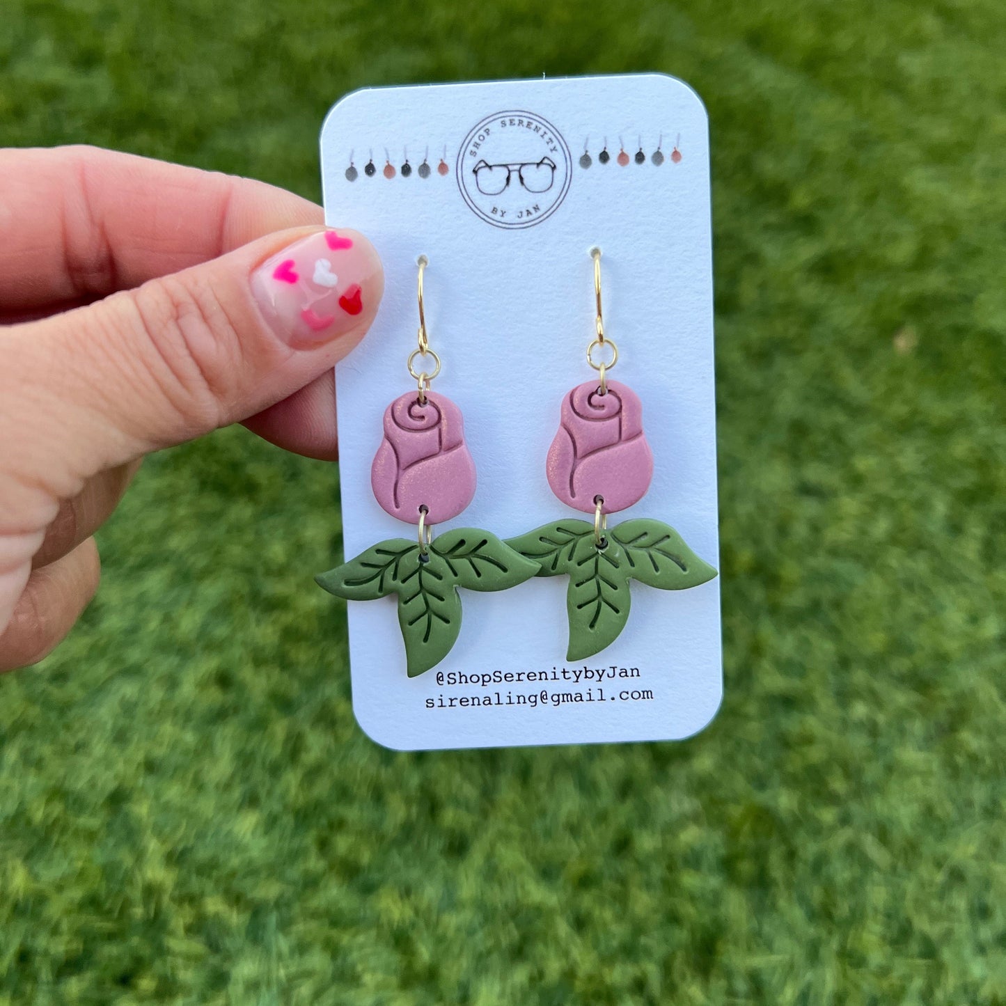 Rose Dangle Earrings